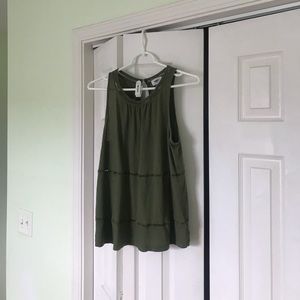 Army green tank top